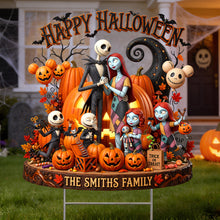 Load image into Gallery viewer, Spooky Family Halloween Fun - Personalized Yard Sign for the Smiths Yard Sign PopCulturePrints
