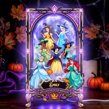 Load image into Gallery viewer, “Enchant Your Sisterhood This Halloween!” - Spellbound Halloween Light Box - Personalized Gift for Sisters, Friends, and Halloween Lovers Light Box PopCulturePrints

