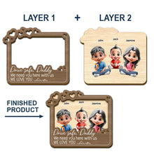 Load image into Gallery viewer, Drive Safe Daddy, We Love You - Personalized Custom Shaped Car Visor Clip Car Visor Clip PopCulturePrints
