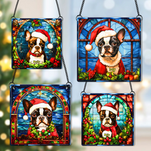 Load image into Gallery viewer, Personalized Boston Terrier Christmas Suncatcher Ornament - Perfect Gift for Dog Lovers
