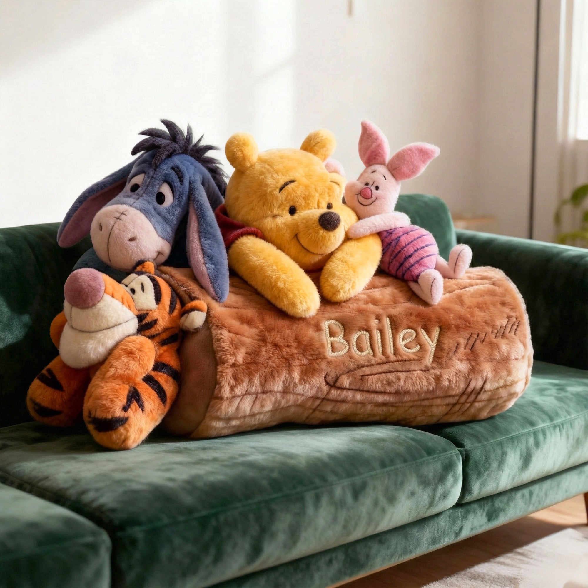 "Cuteness Unleashed: Your Personalized Wood Log Pillow - A Gift for All Cuteness Lovers!" Pillow PopCulturePrints