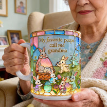 Load image into Gallery viewer, My Favorite Peeps Call Me Grandma - Personalized Bunny Coffee Mug, Ideal Gift for Grandma &amp; Mom Coffee Mug PopCulturePrints
