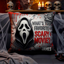 Load image into Gallery viewer, Never Sleep Again - Personalized Halloween Villain Square Pillow for Fans Pillow PopCulturePrints

