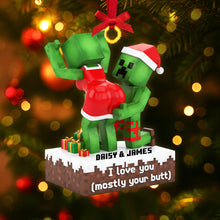 Load image into Gallery viewer, Celebrate Love: Personalized Christmas Couple Acrylic Ornament - Custom Gift for Couples, Friends, or Family Ornament PopCulturePrints
