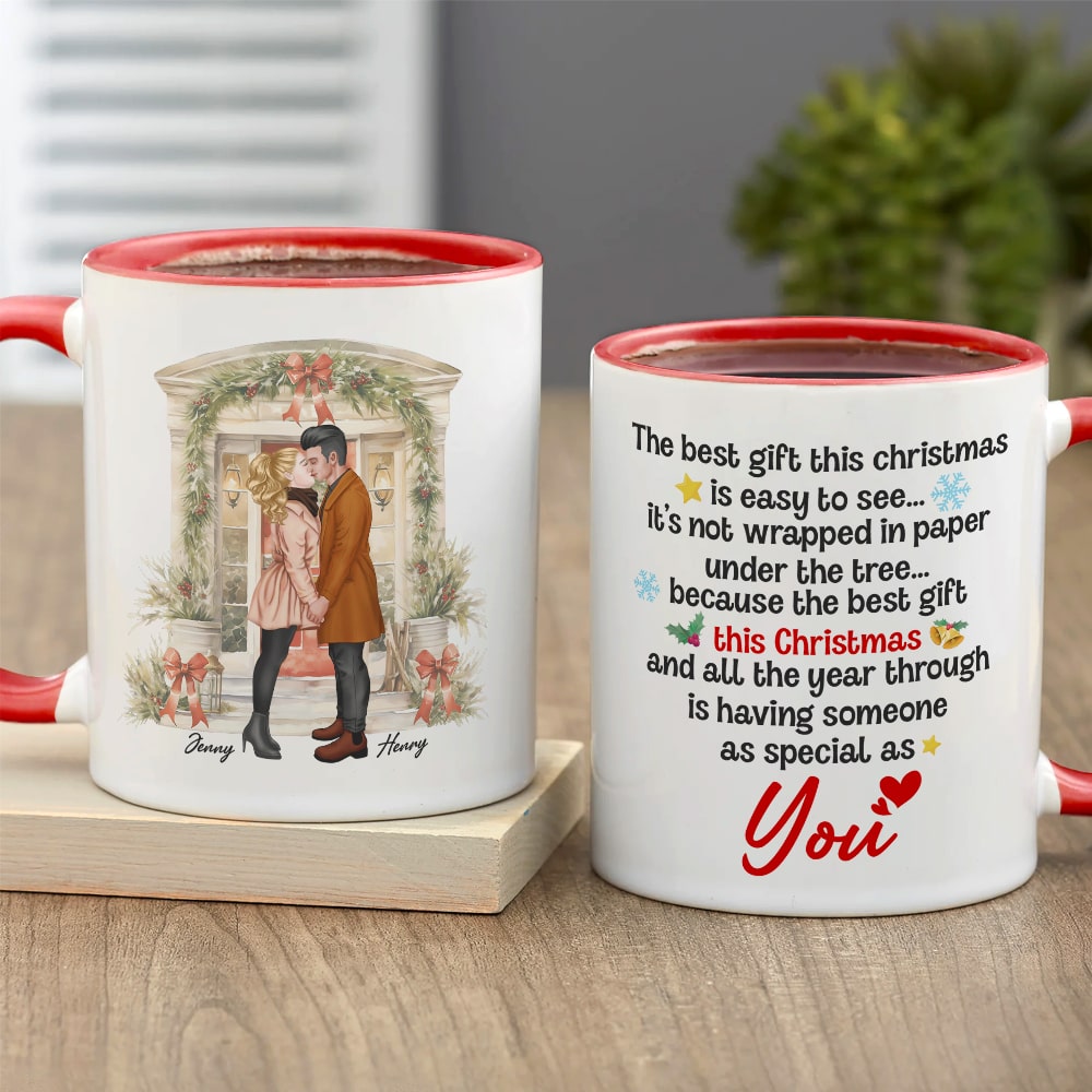 Personalized Christmas Couple Mug - The Best Gift