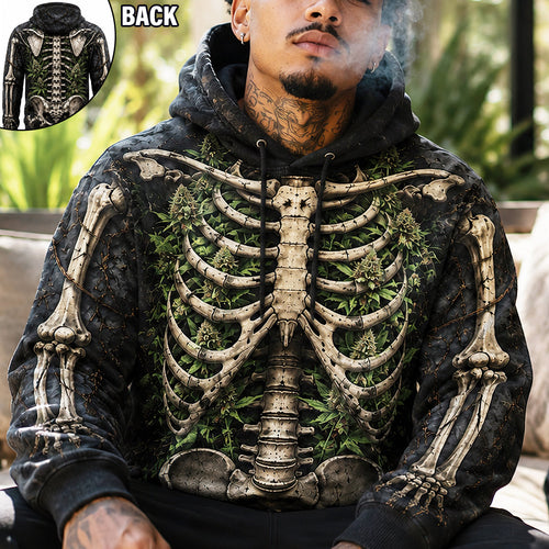 “Embrace the Darkness” - Dark Gothic Skeleton Shirt 3D - Personalized Gifts for Bud Lovers AOP Products PopCulturePrints