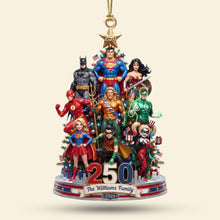 Load image into Gallery viewer, Guardian Protector Acrylic Ornament - Personalized Christmas Gift for Superhero Fans

