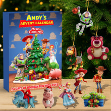 Load image into Gallery viewer, “Countdown to Joy with Andy's Advent Calendar!” - Personalized Holiday Fun - Gift for Kids and Toy Lovers Advent Calendar PopCulturePrints
