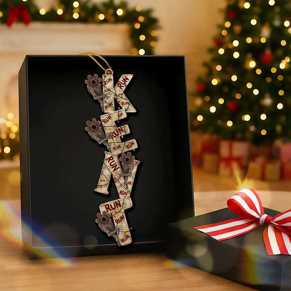 "Personalize Your Festive Cheer!" - Alphabet Name Ornament - Custom Christmas Gift for Family & Friends Ornament PopCulturePrints