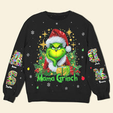 Load image into Gallery viewer, Personalized Grinch Christmas Shirt for Mom AOP Products PopCulturePrints

