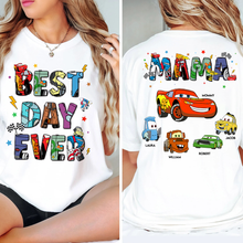 Load image into Gallery viewer, Best Day Ever - Personalized Gifts for Mom T-Shirt Shirts PopCulturePrints
