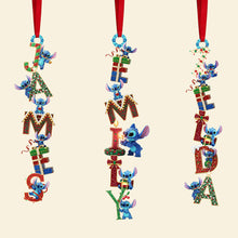 Load image into Gallery viewer, “Celebrate Your Unique Style!” - Alien Monster Alphabet Acrylic Ornament, Personalized Christmas Gift Ornament PopCulturePrints
