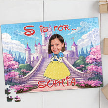 Load image into Gallery viewer, Custom Princess Photo Jigsaw Puzzle for Kids - Personalized Gift Wood Sign PopCulturePrints
