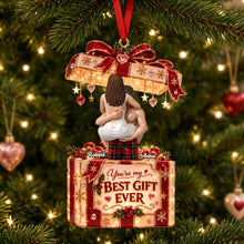 Load image into Gallery viewer, You're My Best Gift Ever - Romantic Personalized Christmas Ornament for Couples

