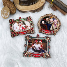 Load image into Gallery viewer, Custom Family Photo Christmas Ornament - There&#39;s No Place Like Home Ornament PopCulturePrints
