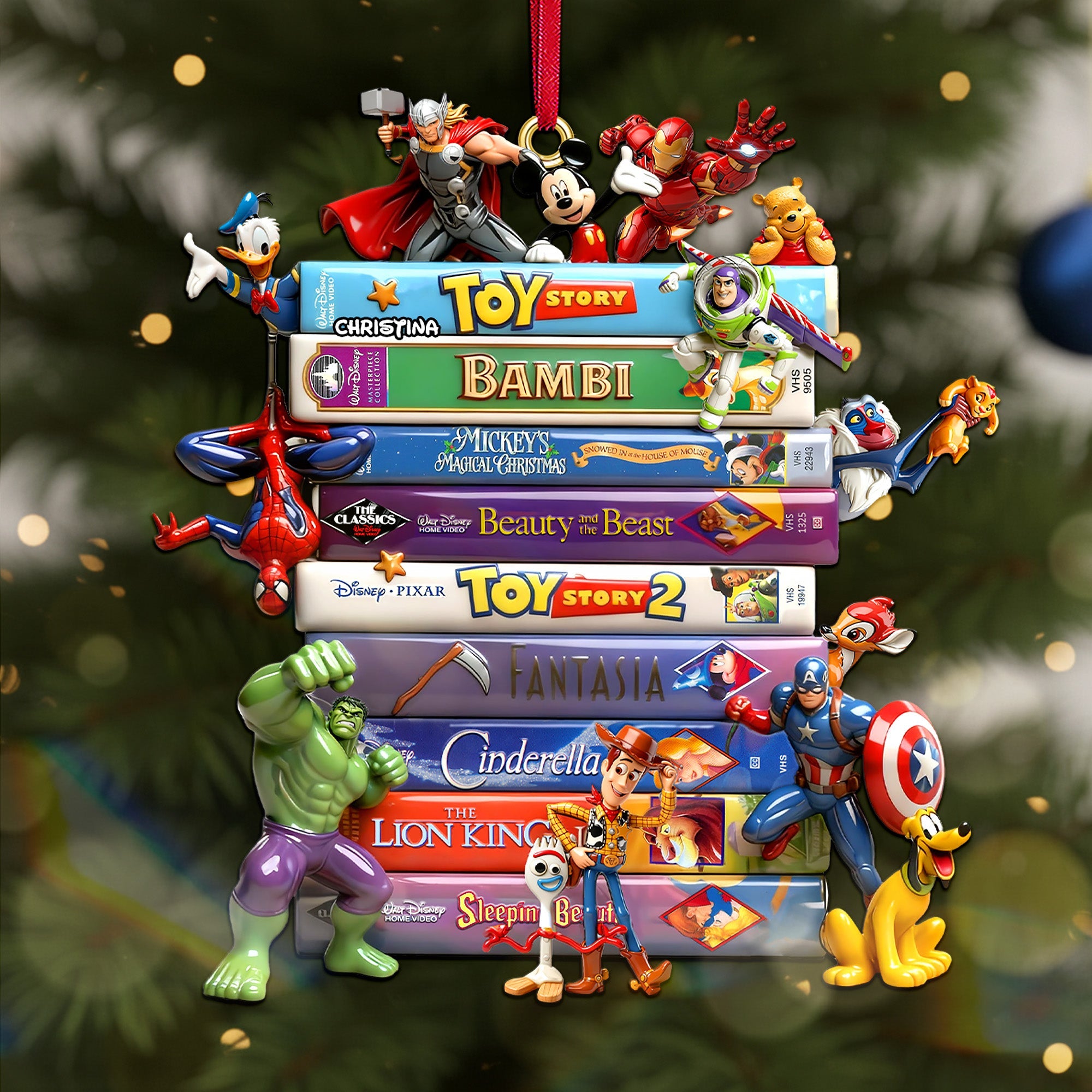 "Hang Your Favorite Moments – Timeless Acrylic Ornament, Personalized for Every Disney Fan!" Ornament PopCulturePrints