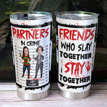 Load image into Gallery viewer, Custom Halloween Tumbler for Friends - Partners in Crime
