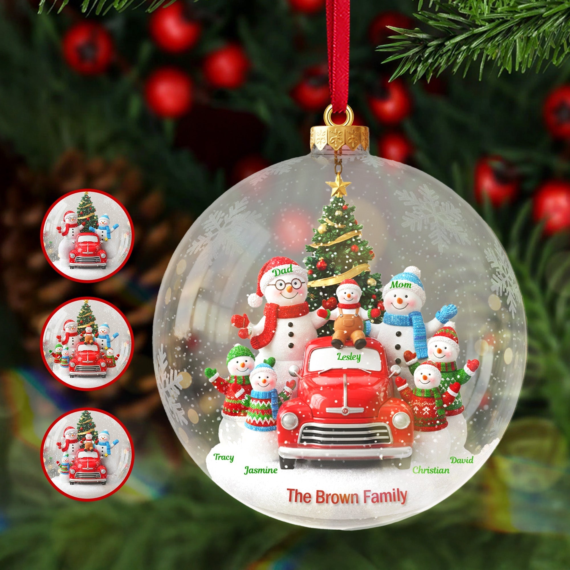 Family Togetherness - Personalized Christmas Ornament - Custom Gift for Families and Loved Ones Ornament PopCulturePrints