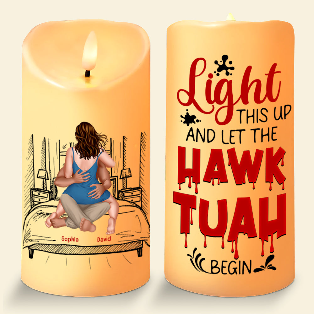 Personalized Naughty Couple LED Candle – Perfect Gift for Couples Led Candle PopCulturePrints