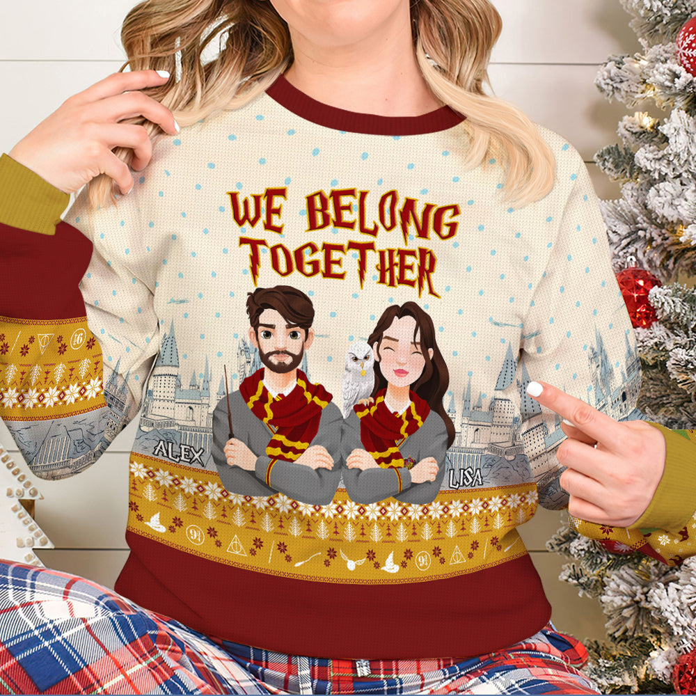 Personalized Harry Potter Themed Christmas Sweaters