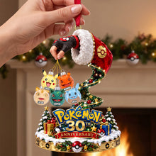 Load image into Gallery viewer, Celebrate Together: 30th Anniversary Pokémon Acrylic Ornament - Personalized Christmas Gift for Family
