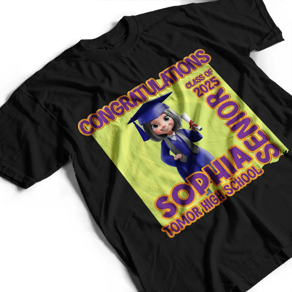 Congratulations Jessica! - Personalized T-Shirt for Graduates T-shirt PopCulturePrints