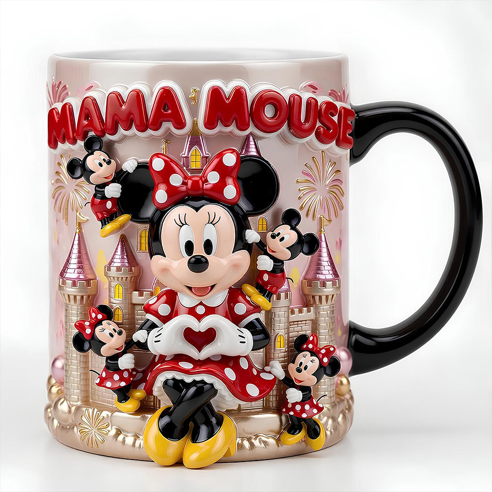 “Magic Moments Await!” - Sweet Castle Mom And Kids Magic Mug - Personalized Gift for Mom and Grandma Coffee Mug PopCulturePrints