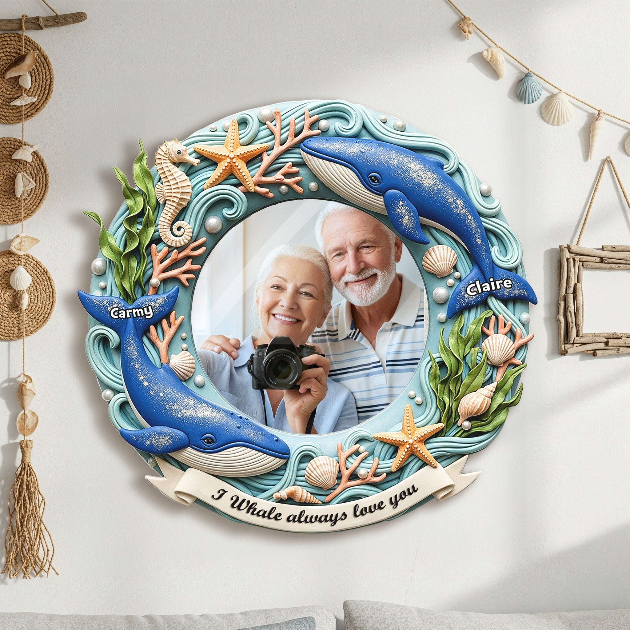 I Whale Always Love You - Custom Shaped Mirror for Couples Mirror PopCulturePrints