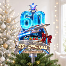 Load image into Gallery viewer, Celebrate 60 Years of Adventure - Precious Journey Tree Topper - Personalized Christmas Gift
