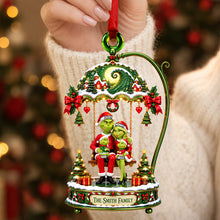 Load image into Gallery viewer, “Celebrate the Joy of Family” - Whimsical Family Acrylic Ornament - Custom Personalized Gift for Everyone Ornament PopCulturePrints
