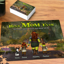 Load image into Gallery viewer, &quot;Best Mom Ever: You&#39;re Our Favorite Princess!&quot; - Personalized Jigsaw Puzzle - Gift for Mom, Grandma, and Loved Ones Jigsaw Puzzles PopCulturePrints

