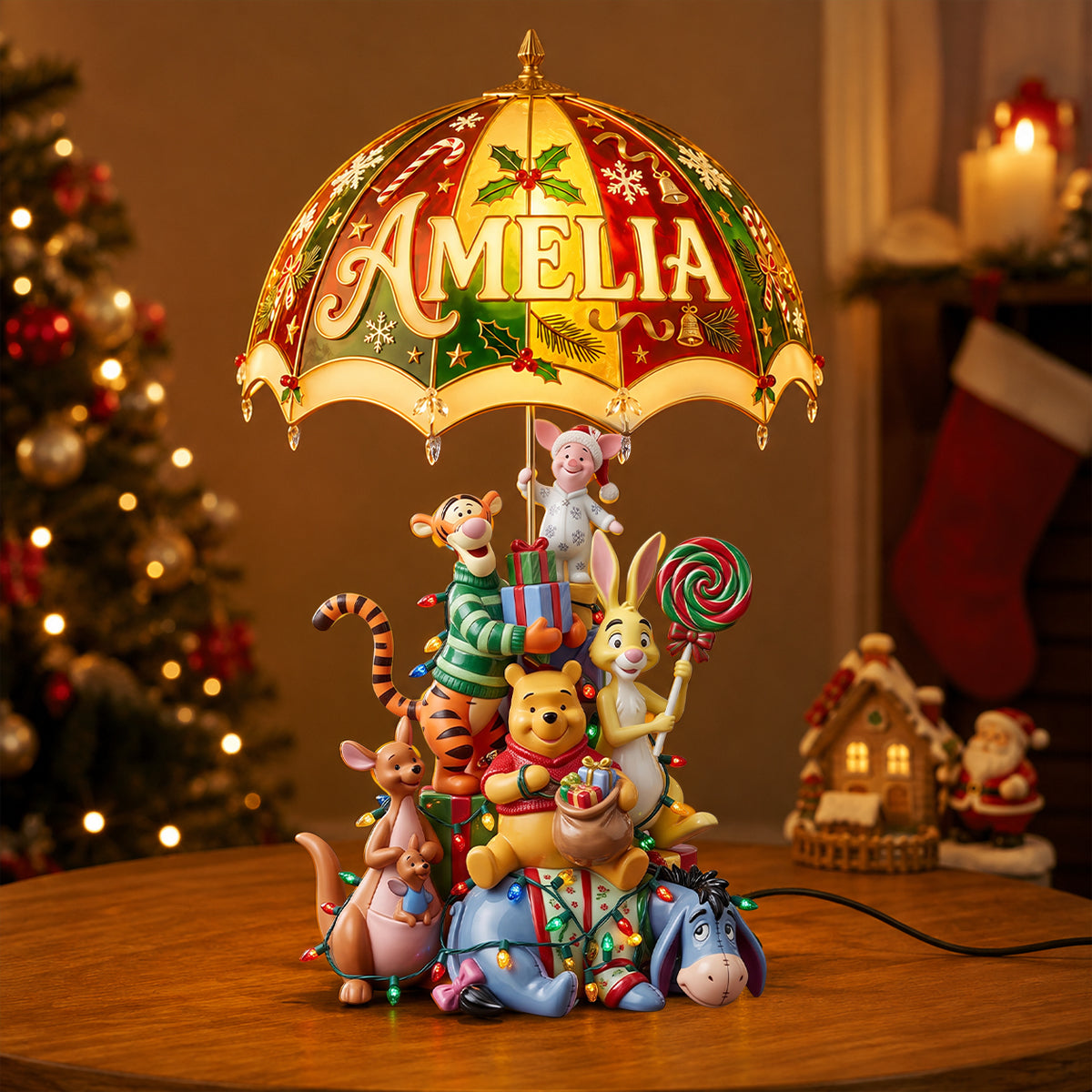 "Light Up Your Holidays with Our Magical Party Tree Acrylic Light Box" - Personalized Gift for Christmas