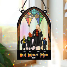 Load image into Gallery viewer, Personalized Best Wizard Mom Ever Suncatcher
