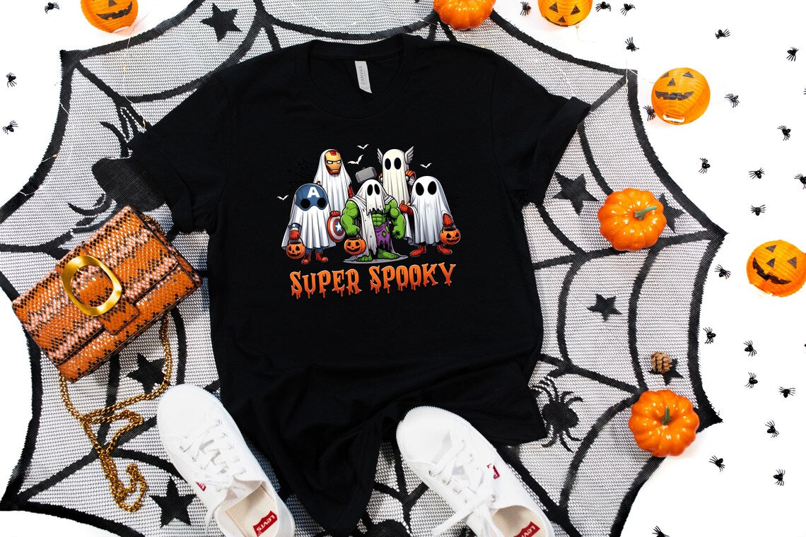 Super Spooky Halloween Marvel Heroes Shirt