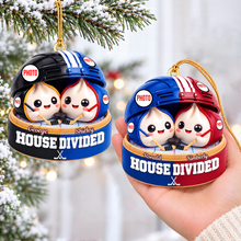 Load image into Gallery viewer, House Divided Dumpling Couple Ornament - Personalized Gifts For Sport Lover Christmas Ornament 05HUQN131026 Ornament PopCulturePrints
