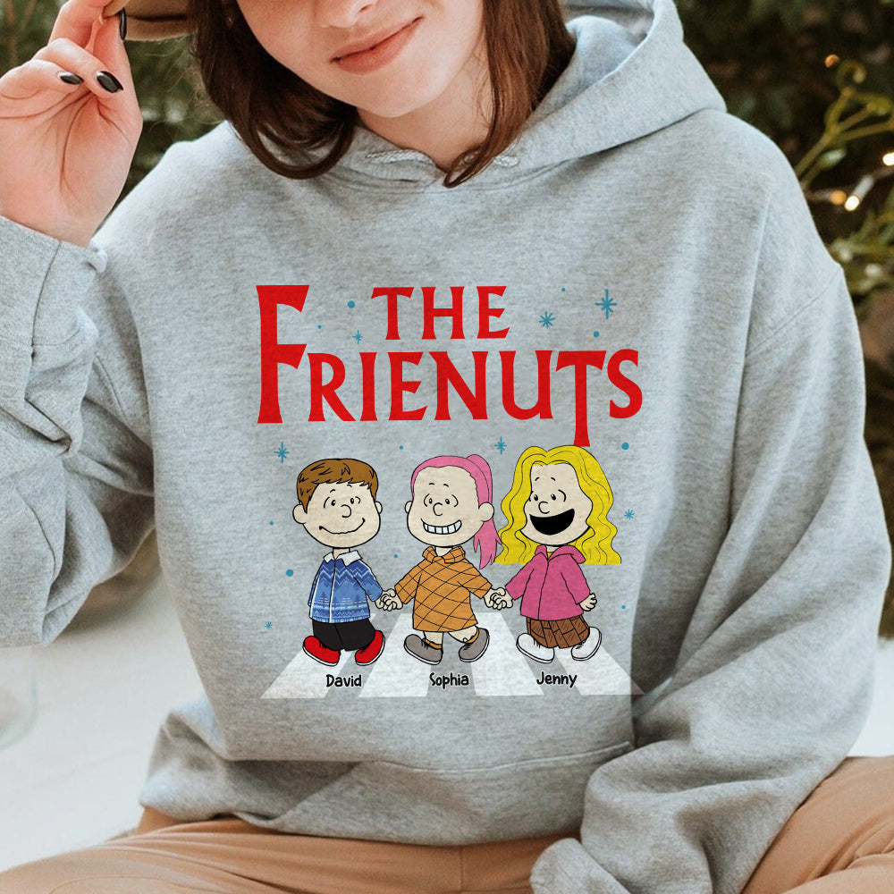 Custom Christmas Friends Shirt - Personalized Cartoon Character Gift