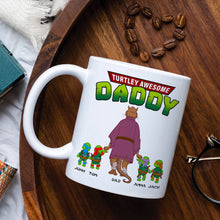 Load image into Gallery viewer, Personalized Turtley Awesome Dad Coffee Mug Coffee Mug PopCulturePrints
