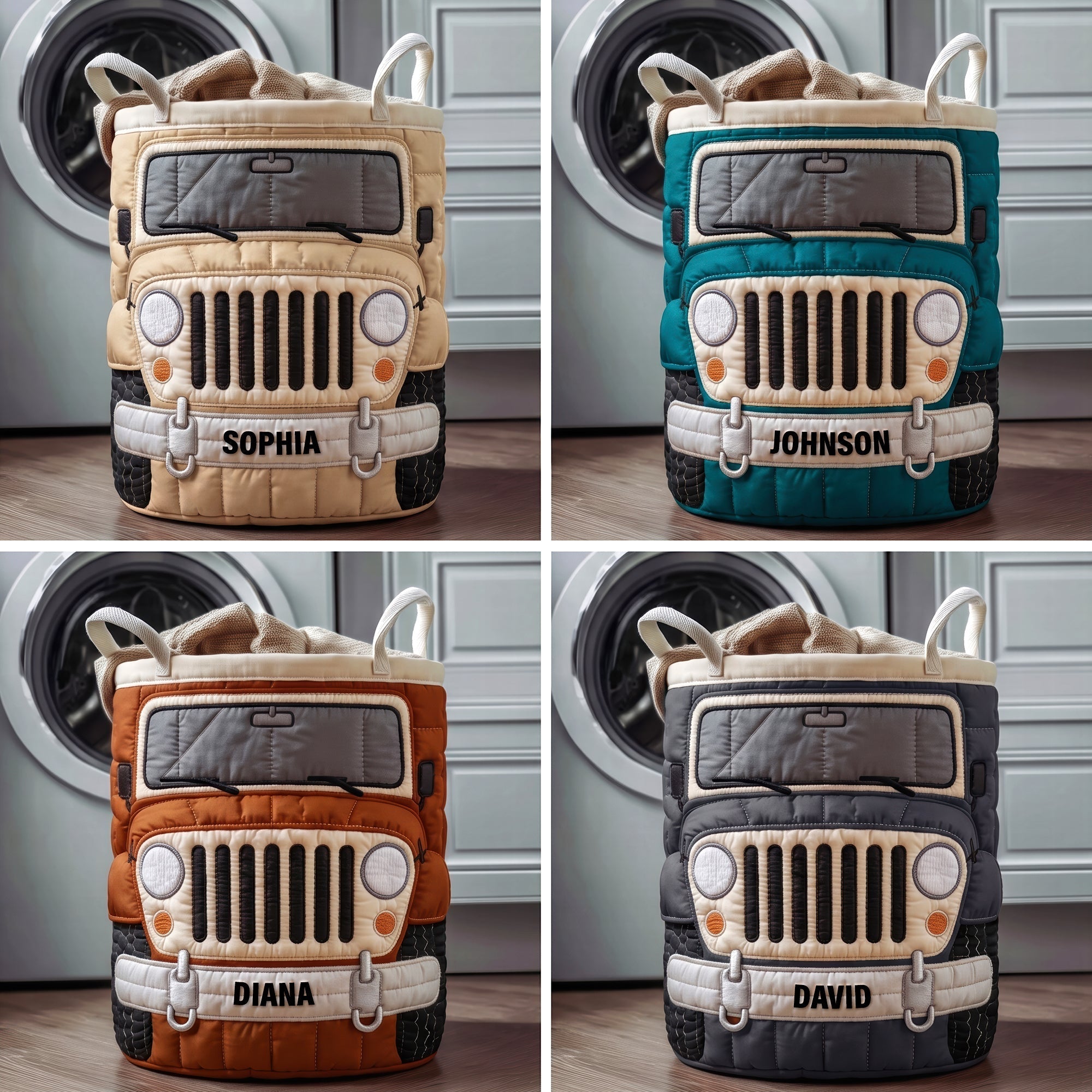 Dirt Journey Quilted Laudry Basket - Personalized Gifts For Off-road Lovers 06qhqn140726 Laundry Basket PopCulturePrints