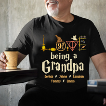 Load image into Gallery viewer, Personalized Harry Potter Inspired Grandpa T-Shirt
