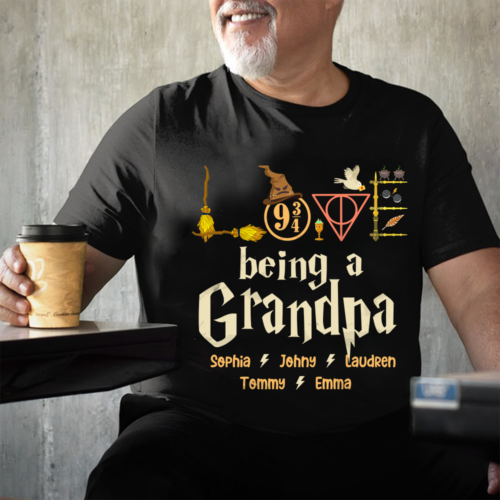 Personalized Harry Potter Inspired Grandpa T-Shirt