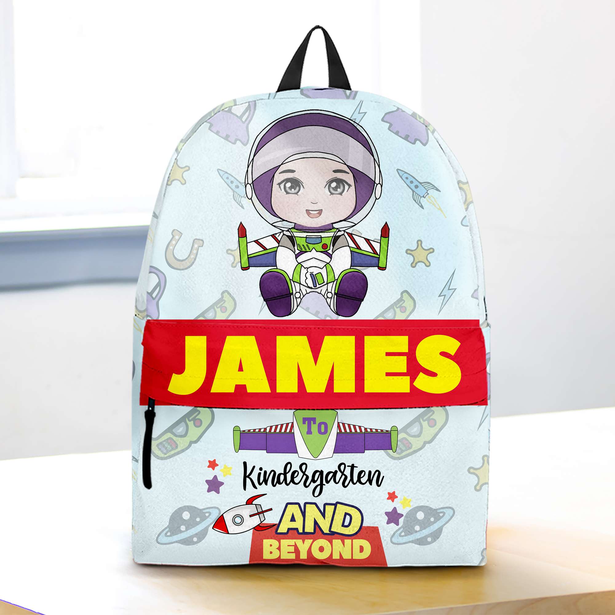 Personalized Kid's Backpack - Space Adventure Theme Backpack PopCulturePrints