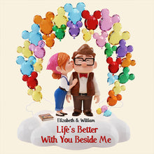 Load image into Gallery viewer, Life's Better With You Beside Me - Personalized Acrylic Light Box for Couples Light Box PopCulturePrints
