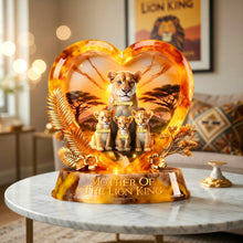 Load image into Gallery viewer, “A Mother’s Love Roars Strong” - Mother Of The Lion King Acrylic Plaque - Personalized Gift for Mom, Grandma &amp; More Shaped Plaques PopCulturePrints
