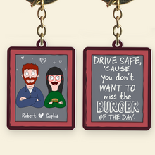 Load image into Gallery viewer, Personalized Couple Keychain - Unique Valentine&#39;s Day Gifts for Pop Culture Lovers Keychains PopCulturePrints
