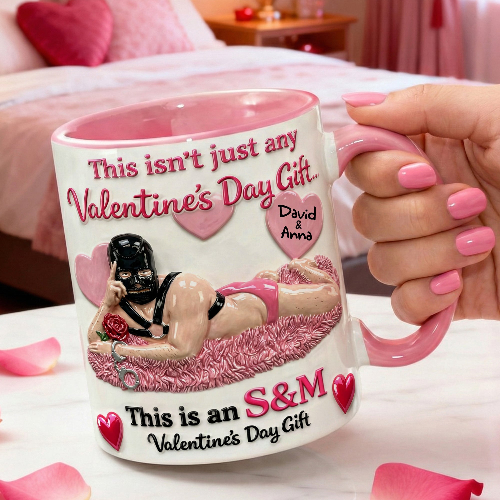This isn't just any Valentine's Day Gift - Naughty Personalized Mug for Couples Coffee Mug PopCulturePrints