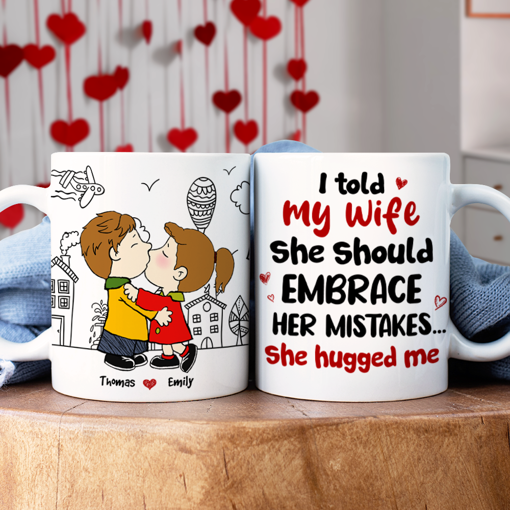 Customizable Couple Coffee Mug - Perfect Valentine's Day Gifts for Couples Coffee Mug PopCulturePrints