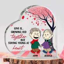 Load image into Gallery viewer, Personalized Heart Plaque for Couples - Custom Names &amp; Message Shaped Plaques PopCulturePrints
