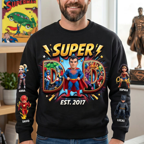 “Unleash Your Super Dad Spirit!” - Custom 3D Shirt for Fathers, Perfect Gift for Dads and Grandpas AOP Products PopCulturePrints