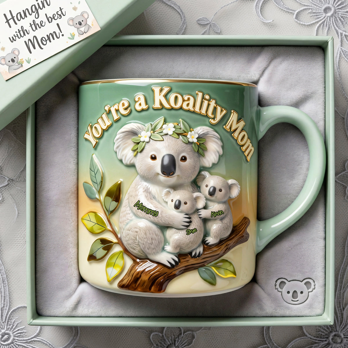 You're a Koality Mom - Personalized Coffee Mug Gift for Mom, Grandma, and Every Supermom! Coffee Mug PopCulturePrints