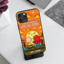 Load image into Gallery viewer, Personalized Cartoon Couple Sunset Phone Case - Custom Names
